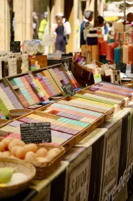 a store with many different types of ties on display at Maison en Provence avec piscine in Éguilles