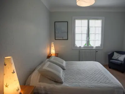 a bedroom with a bed and a window at Liodrey in Céreste