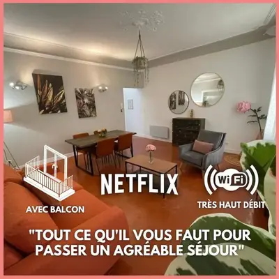 Charmant appartement T2 / 58 m2 / 4 personnes