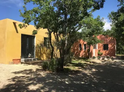 a house with a tree in front of it at Luberon : maison près de Joucas et Gordes in Joucas