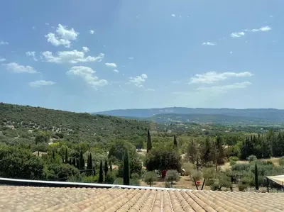a view from the roof of a house at LOU BRISOU in Saint-Saturnin-les-Apt