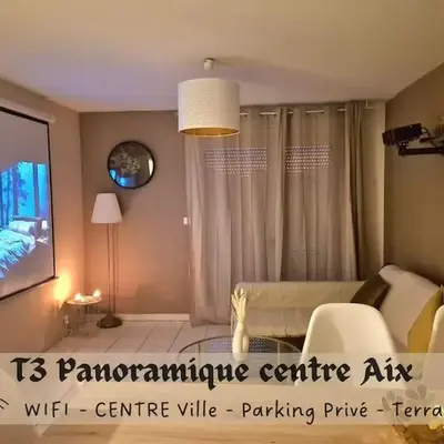 T3 Panoramique Centre Aix en Provence