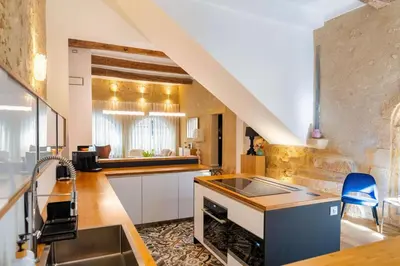 a kitchen with a sink and a counter top at Le Spacieux - Un Voyage en Provence- Offre de lancement in Aix-en-Provence