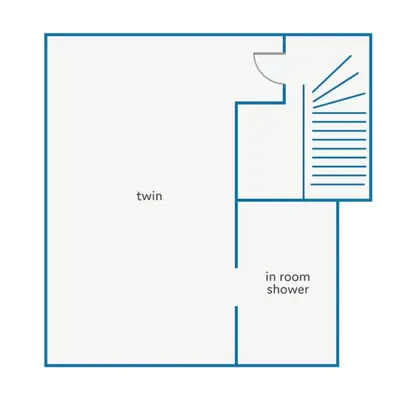 an diagram of a room with an ir room shower at Villa Le Bastidon by Villa Plus in Les Taillades