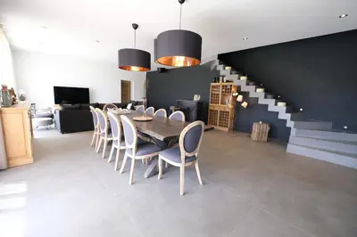 a dining room with a table and chairs at Villa avec piscine privative Saint Remy de Provence LS1-340 in Saint-Rémy-de-Provence