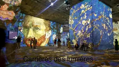 a large painting of a man on the wall of a building at Appartement de charme au pied du château in Châteaurenard