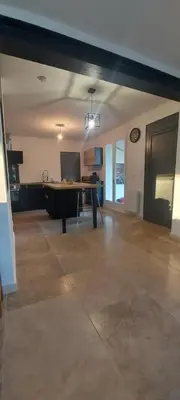 a large room with a ping pong table in it at Close to Saint-Rémy-de-Provence in Eyragues
