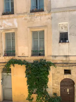a building with a bunch of ivy growing on it at Studio au cœur d Aix en Provence in Aix-en-Provence