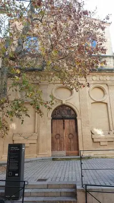 a building with a door with a tree in front of it at City break in old center Aix! in Aix-en-Provence