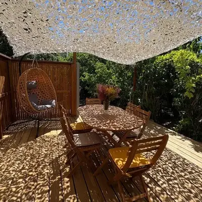 Logement avec jardin et terrain de pétanque privé