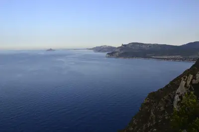an aerial view of a large body of water at Les Chambres De Charlotte in Cucuron