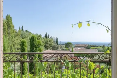 a view from the balcony of a house at Villa Sun7 in Crillon-le-Brave