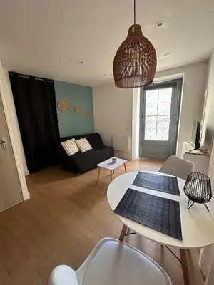 a bathroom with a shower and a sink and a toilet at L'Échappée Belle Studio in Châteaurenard