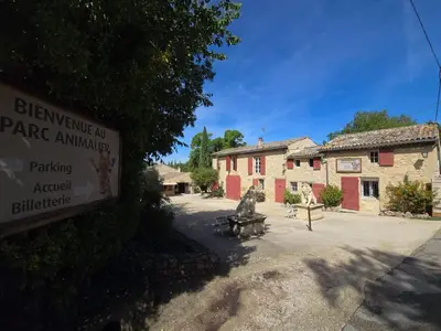 a sign in front of a building at Village House in Pélissanne near Luberon in Pélissanne