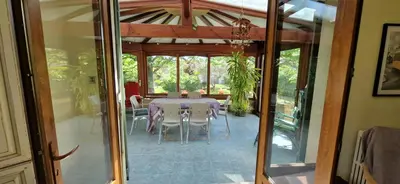 a living room with a couch and a chair at Family house in town centre 8 guest AC FreeParking in Aix-en-Provence