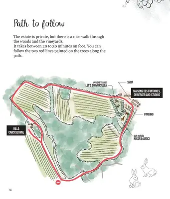 a map of the trail to whistler at Villa des Platanes - Maison provençale avec jardin, parking & barbecue au cœur du vignoble du Château de Barbebelle Rognes - Proche Aix-en-Provence - 6 personnes in Rognes
