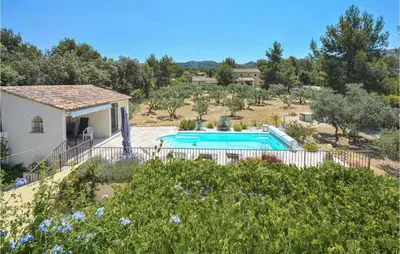 an image of a villa with a swimming pool at 4 Bedroom Cozy Home In Eygalières in Eygalières
