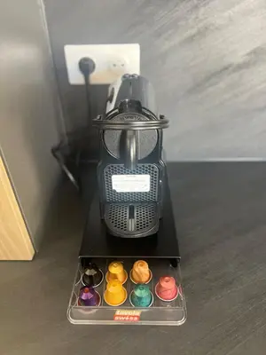 a blender sitting on top of a container with donuts at Terres de Durance in Charleval