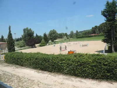 a large park with people playing in it at Studios Nuitée en Provence in Aix-en-Provence