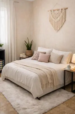 a living room with a couch and a coffee table at Maison bohème in Orgon