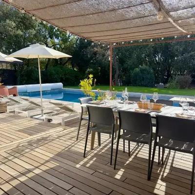 -La Garrigue Paradis-Maison de Vacances entièrement climatisée 5 chambres avec piscine-10 personnes