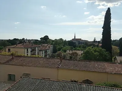 a view of a city from the roof of a building at Colocation 3 chambres - Prix pour 1 chambre - Proche centre-ville historique à pied in Aix-en-Provence