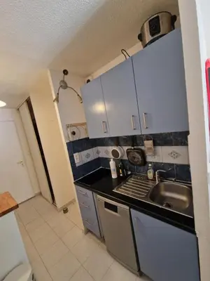 a small kitchen with a sink and a counter top at Studio DOUILLET in Aix-en-Provence