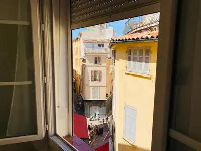 a view from a window of a city at Granet Studio in Aix-en-Provence