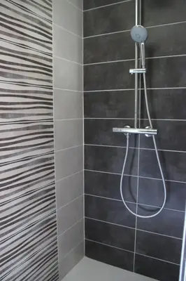 a shower with a hose in a bathroom at Le Hameau Fleur de Pierres , Chambre , Gite et Table d'Hôtes in Murs