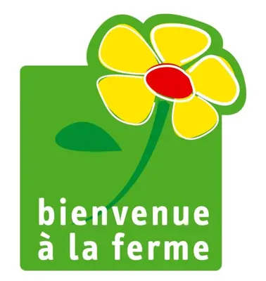 a green logo with a flower on it at Locations insolites 