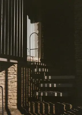 a set of stairs in front of a building at Les Milles Roches in Gordes