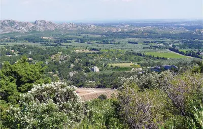 a view from the top of a hill with trees at Cozy Home In Cabannes With Wifi in Cabannes