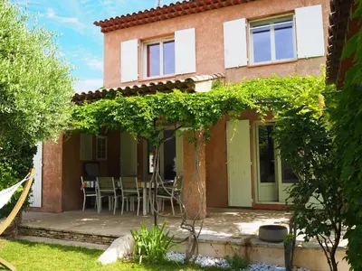 an external view of a house with a patio at Holiday Home in Pertuis with Private Pool in Pertuis