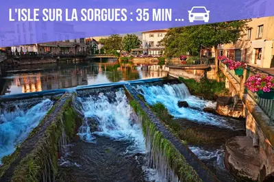 a picture of a river with waterfalls at Villa Piscine Chauffée & climatisation, 5min du village in Saint-Saturnin-les-Apt