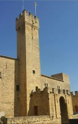 a castle with a tower on top of it at Exotic Stones Hyper Centre Fontaine Moussue in Salon-de-Provence