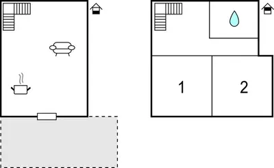 a schematic diagram of the experimental setup at 2 Bedroom Beautiful Home In St Didier in Saint-Didier