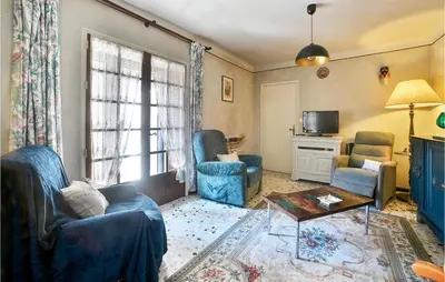 a living room with a couch and chairs and a table at Gorgeous Home In Bédoin With Wifi in Bédoin
