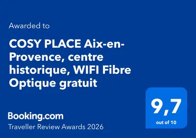 a blue screen with the place axenurance centreitschride at COSY PLACE Aix-en-Provence, centre historique, WIFI Fibre Optique gratuit in Aix-en-Provence