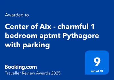 a screenshot of the center of akcincin bedroom apartmentriptriptriptript at Centre d'Aix - charmant appartement 1 chambre Pythagore avec parking in Aix-en-Provence